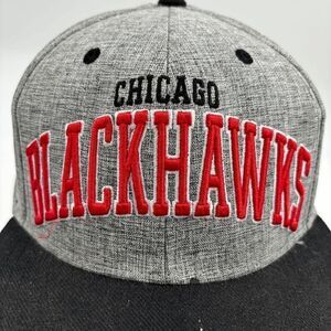 Vintage Chicago Blackhawks American Needle Script Snapback Hat NWOT